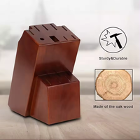 Couteaux de cuisine en acier inoxydable à haute teneur en carbone 3Cr13, couteau de chef japonais, ensemble de couteaux de cuisine avec bloc en bois, ciseaux, aiguiseur