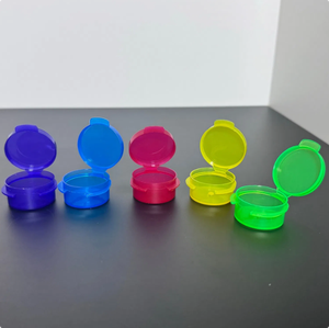 Miễn phí mẫu 1G 3G 5g 10g Trong Suốt mẫu Jar mỹ phẩm lật <span class=keywords><strong>Top</strong></span> Jar bản lề mini nhựa có thể - Product Image 4