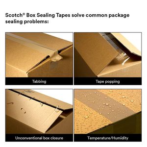 Cinta de Sellado de Cajas 3M Scotch 375, 48 mm x 50 m, Transparente, Alto Rendimiento, Grado Industrial - Product Image 4