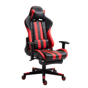 Chaise de jeu pivotante en cuir synthétique de haute qualité à hauteur réglable, style exécutif pour jeux de course sur ordinateur 5960 Game Chai - Product Image 2