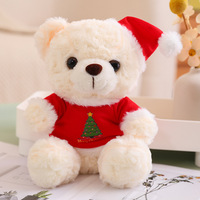 Chapeau rouge ours en peluche peluche canapé I Love U noeud papillon grand couple mariage ours en peluche peluche ours en peluche poupée cadeau pour enfants