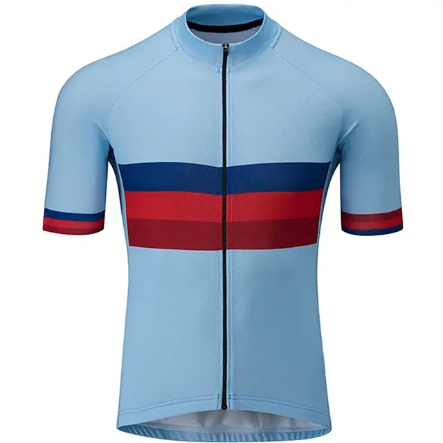 Breathable Spring Summer Men's Short Sleeve Cycling Jersey Custom Print Bicycle Men Cycling Jersey