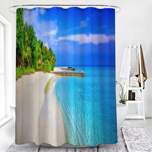 Rideau <span class=keywords><strong>de</strong></span> douche imperméable personnalisé sur le thème <span class=keywords><strong>de</strong></span> la <span class=keywords><strong>mer</strong></span> Méditerranée, paysage estival en <span class=keywords><strong>bord</strong></span> <span class=keywords><strong>de</strong></span> <span class=keywords><strong>mer</strong></span>, décoration <span class=keywords><strong>de</strong></span> rideau <span class=keywords><strong>de</strong></span> <span class=keywords><strong>salle</strong></span> <span class=keywords><strong>de</strong></span> <span class=keywords><strong>bain</strong></span> - Product Image 3
