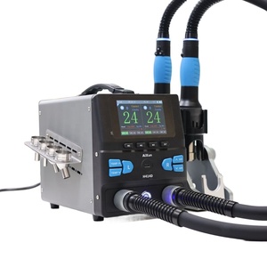 Estación <span class=keywords><strong>de</strong></span> Retrabajo <span class=keywords><strong>de</strong></span> Aire Caliente <span class=keywords><strong>de</strong></span> Doble Estación H414D, Operación Simultánea <span class=keywords><strong>con</strong></span> Doble <span class=keywords><strong>Pistola</strong></span>, Desoldadura <span class=keywords><strong>de</strong></span> Precisión para Componentes BGA y <span class=keywords><strong>SMD</strong></span> - Product Image 6