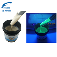 Tinta Tato Fluoresen UV untuk Warna Tidak Berwarna hingga Hijau Rumput di Bawah Sinar UV 365nm dengan cetak gravure