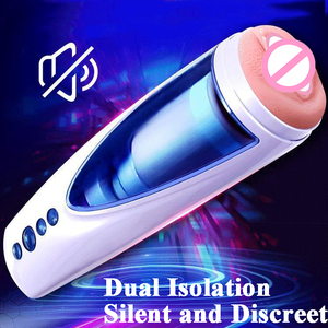 Tam Otomatik 10 Frekanslı Teleskopik El Tipi Taşınabilir Gerçekçi Erkek Mastürbatörü Yetişkin Seks Oyuncağı - Product Image 6