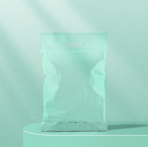 批发高品质100件白色聚邮件机快递提手袋包装快递邮件袋 - Product Image 3