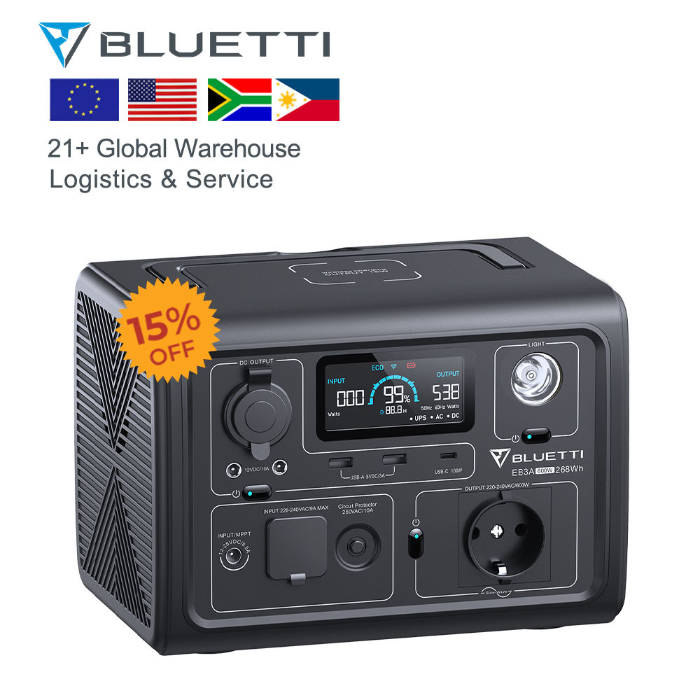 Portable Power Station 12V LiFePO4 Solar Generator