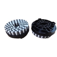 Brosse de débavurage pour fraiseuse CNC de qualité industrielle, disque de 6 pouces de diamètre, en carbure de silicium et poils de diamant mélangés, certifiée ISO9001