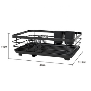 Support personnalisé en métal réglable pour bol à vaisselle, tasse, cuillère, rangement, étagère avec égouttoir au-dessus de l'évier - Product Image 6