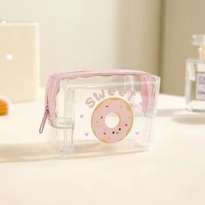 Cute Cartoon Animal Transparent PVC <b>Coin</b> Purse Kids Mini Portable Earphones Data Cable Organizer Women's Waterproof Makeup <b>Bag</b> - Product Image 2