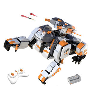CaDA C51062W IRON KING Animal Bricks <span class=keywords><strong>2</strong></span>.4G RC Beast Animal Launch <span class=keywords><strong>Cannonball</strong></span> Building Blocks Sets avec son - Product Image 1