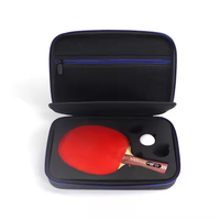 Sac de rangement portable fiable en EVA antichoc avec découpe intérieure personnalisée et fermeture éclair pour équipement de tennis de table