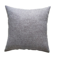 Oreiller en coton brossé couleur unie, tailles personnalisées 40x40cm et 45x45cm, prix de gros avantageux