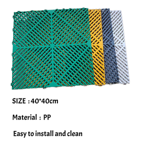 Dalles de <span class=keywords><strong>sol</strong></span> de garage en PP <span class=keywords><strong>PVC</strong></span> emboîtables 40x40cm, antidérapantes, imperméables, modulaires, à clipser, revêtement de <span class=keywords><strong>sol</strong></span> en plastique pour garage automobile, lavage de voitures - Product Image 3