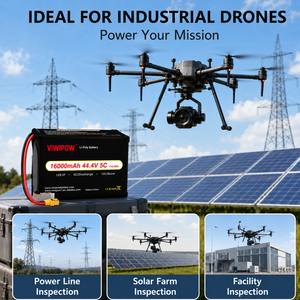 Batterie de drone intelligente haute capacité 285Wh/Kg 44.4V 16000mAh 5C pour photographie aérienne UAV, connecteur personnalisé OEM - Product Image 5