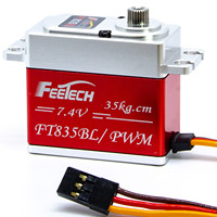 Servomoteur numérique sans balais FT835BL à couple élevé 35 kg 180° °   Boîtier en aluminium pour moteur de jet RC Tinysa Ultra, bras de caméra pour robotique aéronautique