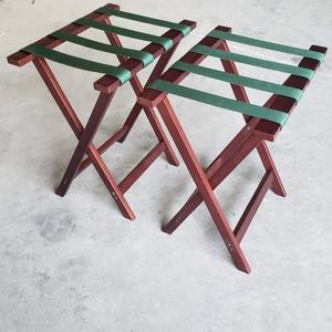 Portaequipajes Plegable Vintage de Madera Maciza Resistente para Hotel, Venta al por Mayor de Fábrica, Capacidad de Carga de 100-150 Libras para Huéspedes de Hotel y Motel - Product Image 1