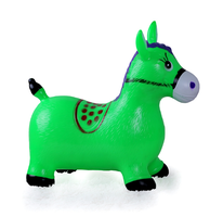 Nouveaux jouets gonflables pour enfants en plastique écologique, cheval sauteur gonflable