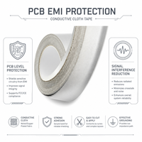 Bande de toile conductrice de précision 0,08 mm pour mise à la terre des axes XYZ, protection contre les interférences électromagnétiques (EMI) et radiofréquences (RFI) pour téléphones portables et ordinateurs portables