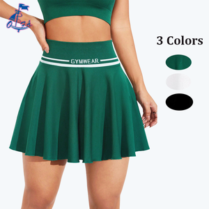 Falda de tenis a la moda para mujer, falda de Yoga con borde ciego ligero para mujer, Vestido corto deportivo de alta elasticidad, falda de Bádminton - Product Image 1