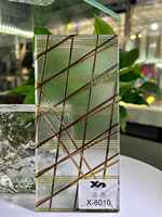Panel de Vidrio Esmaltado Personalizado, Lámina de Vidrio Artístico de Color, Tamaño Personalizado, para Cocina, Sala de Estar, Baño, Hotel, Duradero, Moderno, para Vestíbulo