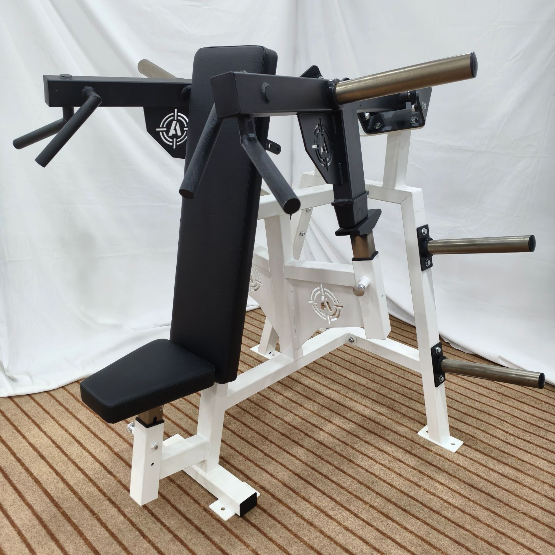 Blanco y Negro -- máquina de elevación de hombro sentado