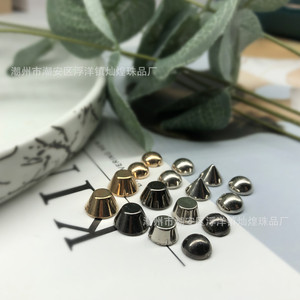 Rivets en plastique électroplaqués, forme conique, argent, or, sans nickel, pour jeans, vêtements, accessoires de bricolage - Product Image 2