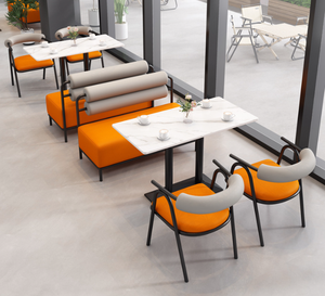 Fournir un service à guichet unique Coffee Shop Design d'intérieur Café de luxe Tabouret et ensemble de table Artisanat Tables et chaises de <span class=keywords><strong>barbecue</strong></span> rétro - Product Image 2