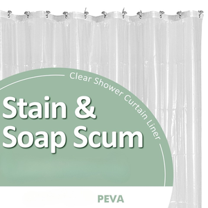 Tenda da Doccia GREEN TREE Moderna in PEVA, Opaca, Spessa, Impermeabile, Ecologica, Personalizzabile, Sostenibile - Product Image 1