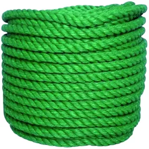 Corda torção de 3 fios ou 4 fios pp polipropileno corda para pesca e uso marinho