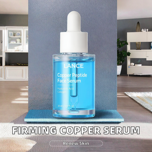 Sérum Visage Lance Private Label Vegan à l'Acide Hyaluronique et au Peptide de Cuivre Bleu Pur à 100% pour Raffermir la Peau et Réduire les Rides - Product Image 2