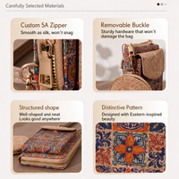 Sac bandoulière compact pour femme, motif écorce d'arbre multi-éléments, avec fermeture éclair, sangle unique, portable, avec porte-monnaie et porte-cartes détachables