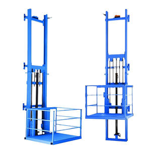 Elevador hidráulico simple para carga, para uso doméstico en pequeñas villas, áticos, casas, almacenes, plataforma elevadora hidráulica de doble riel. - Product Image 2