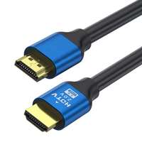 Câble HDMI 2.0 Câble audio-vidéo coaxial plaqué or 18 Gbps Haute vitesse 3D Compatible avec moniteur PS4/3 HDTV 4K 60Hz