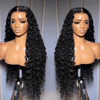 Perruques frontales en dentelle HD SDD 250 densité Deep Wave, fournisseur de perruques en cheveux humains, perruque frontale en dentelle 13x4 Water Wave pour femmes noires