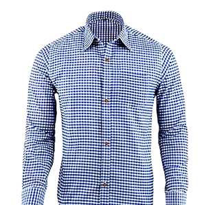 <b>Men</b>’s <b>Blue</b> Bavarian Trachten Oktoberfest <b>Shirt</b> Cotton Long Sleeve Celebration Wear S to 4XL - Product Image 1