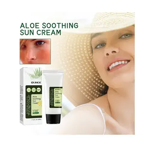Spf50 Aloe Vera Sunscreen lotion PA++++ Soothing Aloe Vera Sunscreen Cream Sunblock Gel