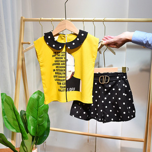Venta al por Mayor de Conjuntos de Ropa para Niños, Estilo Nuevo, Camisas con Flores y Pantalones para Niñas - Product Image 5