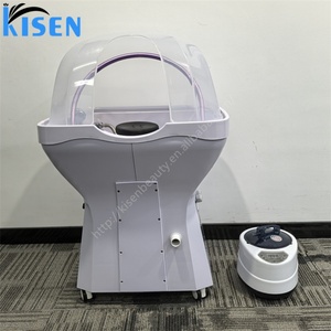 Kisen Head Spa Bac Strong Pump Luxury Shampoo Basin Portable Removable Hair Wash Sink with Fumigated Dome <b>Led</b> Light - Product Image 2