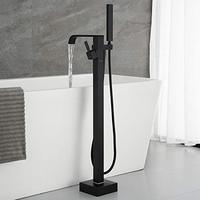 Robinet de baignoire à poser au sol en laiton, monocommande avec douchette à main, haute qualité, best-seller