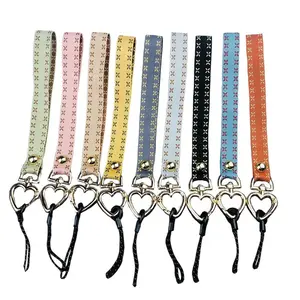 Cadeau promotionnel porte-clés bracelet porte-clés lanière femmes bracelets portefeuille sac à main porte-clés sangle lanière de téléphone portable pour les filles
