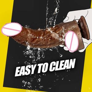 Productos para Adultos Femeninos Consolador Vibrador de Silicona Líquida Realista con Fuerte Ventosa Pene Flexible y Suave para Mujeres - Product Image 4