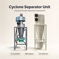 Séparateur cyclonique industriel pour la récupération des matériaux et la pré-séparation de la poussière dans les usines de granulation du bois