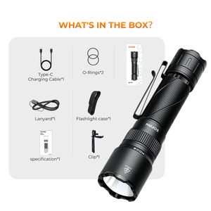Lampe torche LED Sofirn SK31 puissante 6800 lumens, faisceau longue portée 395m, étanche, lampe de travail d'urgence, type C - Product Image 6
