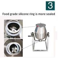Mélangeur à rouleaux à tambour rotatif alimentaire agitateur thé ingrédient sec Mini mélangeur d'épices Machine pour usage en laboratoire équipement de mélange Offre Spéciale