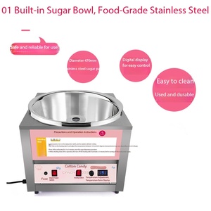 Machine à <span class=keywords><strong>Barbe</strong></span> à <span class=keywords><strong>Papa</strong></span> Électrique Professionnelle, Affichage Numérique de la Température, Idéale pour la <span class=keywords><strong>Location</strong></span> Événementielle - Product Image 2