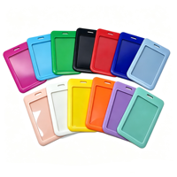 Porte-badge en plastique avec clip, étui pour badge à insérer, pour badge nominatif d'employé, porte-carte d'accès
