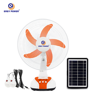 Ventilateur de table solaire rechargeable de 16 pouces avec lumière LED, batterie au lithium, ventilateur à énergie solaire EP-2116A, ventilateurs de table AC - Product Image 3