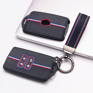 Funda para llave para <span class=keywords><strong>Renault</strong></span> Duster Laguna Zoe Koleos Kadjar Captur Fluence Latitude con llavero, accesorio para motocicleta, uso diario - Product Image 2